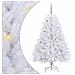 Albero di Natale Artificiale con Rami Pieghevoli Bianco 150 cm - Foto miniatura 1