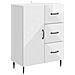 Credenza Bianco Lucido 66 x 34,5 x 89,5 cm Legno ingegnerizzato - Foto miniatura 1