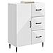 Credenza Bianco Lucido 66 x 34,5 x 89,5 cm Legno ingegnerizzato - Foto miniatura 2