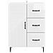 Credenza Bianco Lucido 66 x 34,5 x 89,5 cm Legno ingegnerizzato - Foto miniatura 4
