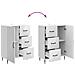 Credenza Bianco Lucido 66 x 34,5 x 89,5 cm Legno ingegnerizzato - Foto miniatura 8