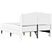 Struttura del letto con testiera Bianco 160 x 200 cm Similpelle - Foto miniatura 8