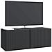 Mobile Porta TV da Muro Nero 78,5 x 31 x 30 cm - Foto miniatura 2