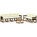 Set di divani da esterno con cuscino 8 pcs Naturale e Crema - Foto miniatura 1