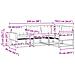 Set di divani da esterno 4 pcs Naturale e Grigio Chiaro - Foto miniatura 8