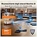 Qrevo Edge 2 Set Robot Aspirapolvere Lavapavimenti, Base Tutto in Uno, 25.000 Pa, 7,98 cm, LDS Retrattile, FlexiArm, Antigroviglio, Autopulizia 80°C, Evita 280+ Ostacoli, Videochiamata, Bianco - Foto miniatura 8
