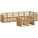 Set di divani da esterno 8 pcs Bianco 306 x 128,5 x 73 cm - Foto miniatura 1