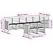 Set di divani da esterno 8 pcs Bianco 306 x 128,5 x 73 cm - Foto miniatura 7