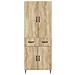 Set di armadi 2 pcs Rovere Sonoma 66 x 34,5 x 89,5 cm - Foto miniatura 4