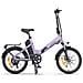 O20 Boost Bici elettrica pieghevole, motore 250W, batteria 48V 13,5Ah, autonomia massima 120 km, velocità massima 25 km /h, pneumatici antiforatura, ottima per tragitti cittadini e gite nel fine settimana, colore viola - Foto miniatura 3