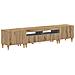 Mobile TV LED a 3 pezzi Rovere Artigianale Legno ingegnerizzato - Foto miniatura 1