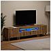 Mobile TV LED a 3 pezzi Rovere Artigianale Legno ingegnerizzato - Foto miniatura 8