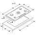 Piano Cottura PG952 / 1SXGH a Gas 5 Fuochi Gas Colore Inox - Foto miniatura 2