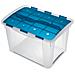 Contenitore Home Storage Home box 40 h oceano / trasparente L37,2 x P53,9 x H33,3 - Foto miniatura 1