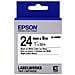 Nastro Etichette Formato 24 mm x 9 m Nero su Bianco - Foto miniatura 2