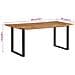 Tavolo Da Pranzo 180x90x76 Cm In Legno Massello Di Acacia - Foto miniatura 11
