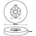 T175d Rosone In Plastica Per Termoarredo T175dx001 - Foto miniatura 2