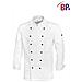1500-130 Giacca Da Cuoco Da Uomo In Puro Cotone, Bianco, Taglia 60 - Foto miniatura 1