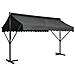 Tenda Parasole con Piedistallo 400x300 cm Antracite - Foto miniatura 1