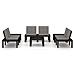 Set Divani Da Giardino Con Cuscini 6 Pz In Plastica Grigio - Foto miniatura 7