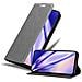 Custodia Compatibile Con Xiaomi Redmi Note 10 In Grigio Titanio - Coperchio Protettiva Con Chiusura Magnetica, Funzione Stand E Tasca Per Le Carte - Foto miniatura 1
