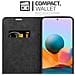Custodia Compatibile Con Xiaomi Redmi Note 10 In Grigio Titanio - Coperchio Protettiva Con Chiusura Magnetica, Funzione Stand E Tasca Per Le Carte - Foto miniatura 4