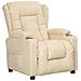 Poltrona Reclinabile Crema In Tessuto - Foto miniatura 1