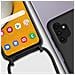Cover Semirigida Per Samsung Galaxy A13 4g Cordino Nylon Intrecciato 80 Cm Nera - Foto miniatura 3