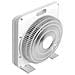 Ventilatore BOXY con 5 Pale Griglia Frontale Regolabile a 360° Timer Potenza 50 W Colore Bianco - Foto miniatura 2