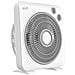 Ventilatore BOXY con 5 Pale Griglia Frontale Regolabile a 360° Timer Potenza 50 W Colore Bianco - Foto miniatura 3