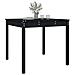 Tavolo Da Giardino Nero 82,5x82,5x76 Cm Legno Massello Di Pino - Foto miniatura 2