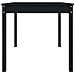 Tavolo Da Giardino Nero 82,5x82,5x76 Cm Legno Massello Di Pino - Foto miniatura 3