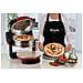 Forno Pizza Elettrico Doppio con Temperatura Max 400°C 5 Livelli di Cottura Potenza 2300 W Colore Rosso - Foto miniatura 4