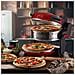 Forno Pizza Elettrico Doppio con Temperatura Max 400°C 5 Livelli di Cottura Potenza 2300 W Colore Rosso - Foto miniatura 5