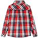 Camicia A Quadri Da Bambino Rossa E Blu Marino 116 - Foto miniatura 2