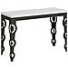 Tavolo Apribile 120x45/90 Cm Karamay Double Telaio Antracite - Bianco Frassino - Foto miniatura 4