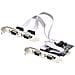 Scheda Seriale PCIe a 4 porte, scheda seriale PCI Express a RS232/RS422/RS485 (DB9), staffa a basso profilo inclusa, UART 16C1050, Windows /Linux, conforme a TAA - Protezione ESD di livello 4 - Foto miniatura 1