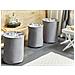 Set Di 3 Cestini Archa Cotone Grigio - Foto miniatura 1