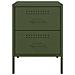 Comodino Verde Oliva 36x39x50,5 Cm In Acciaio - Foto miniatura 2