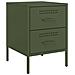 Comodino Verde Oliva 36x39x50,5 Cm In Acciaio - Foto miniatura 1