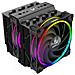 Akasa Soho H7 Processore Raffreddatore D'aria 12 Cm Nero 1 Pz (akasa Soho H7 Argb Cpu Cooler, Black, 2x 120mm Pwm Fan, D - Foto miniatura 3