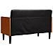 Divano Divanetto con Cuscini Bolster Nero 110 cm Velluto - Foto miniatura 5