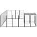 Gabbia Per Cani Nera 8,47 M² In Acciaio - Foto miniatura 3