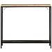 Tavolo Consolle 90x30x75cm Legno Massello Mango Grezzo E Ferro - Foto miniatura 1