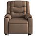 Poltrona Alzapersona Massaggiante Reclinabile Marrone Tessuto - Foto miniatura 5