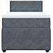 Giroletto a Molle con Materasso Grigio Scuro 90x190 cm Velluto - Foto miniatura 6