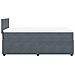 Giroletto a Molle con Materasso Grigio Scuro 90x190 cm Velluto - Foto miniatura 7