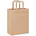 Sacchetti di Carta 250 pz con Manici Marrone 21x11x28 cm - Foto miniatura 3