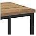Tavolo Consolle In Rovere Artigianale 200x30x75 cm Legno Ingegnerizzato e Acciaio - Foto miniatura 8