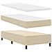 Letto a molle Grigio chiaro e bianco 203 x 100 x 128 cm - Foto miniatura 6